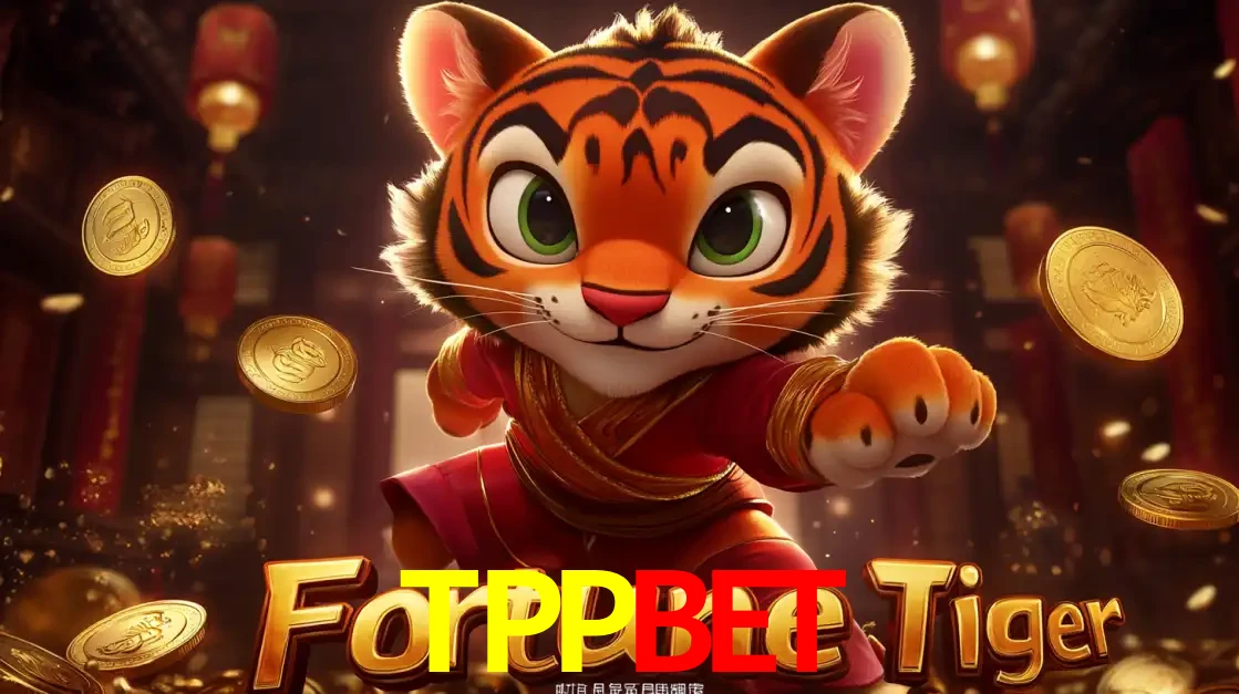 O carismático mascote do jogo de slot Fortune Tiger, um tigre fofo em pose de artes marciais, pronto para trazer sorte e multiplicadores de ganhos no cassino online TPPBET.